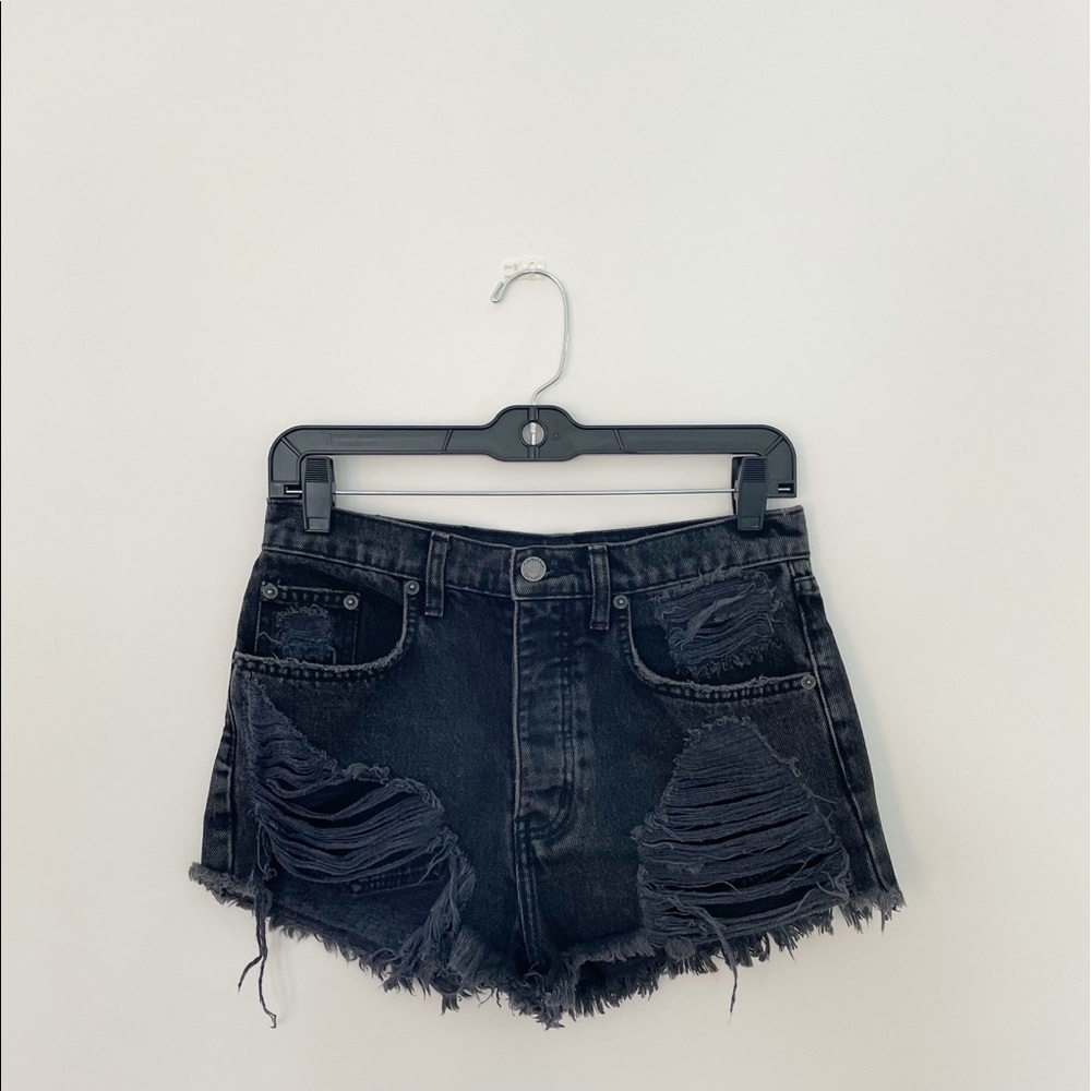 LF Carmar Denim Distressed Shorts